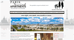 Desktop Screenshot of paris-serviced-apartments.com